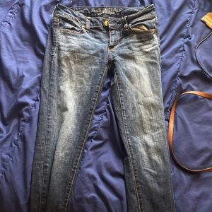 american eagle skinny  jeans,size 2, worn slightly